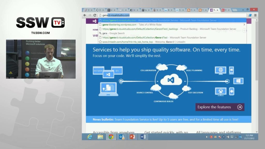 How to implement Scrum using Team Foundation Server 2012 with Gerard Beckerleg