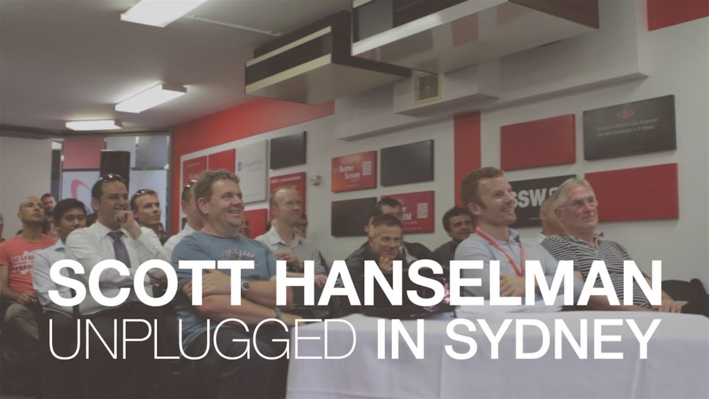 Scott Hanselman Unplugged in Sydney – Open Q&#038;A on Microsoft and Azure