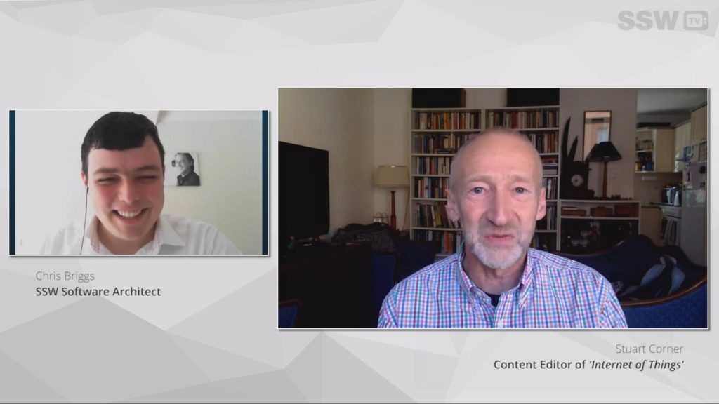 What&#8217;s on the horizon of the Internet of Things (IoT)  &#8211; SSW TV Interview with Stuart Corner