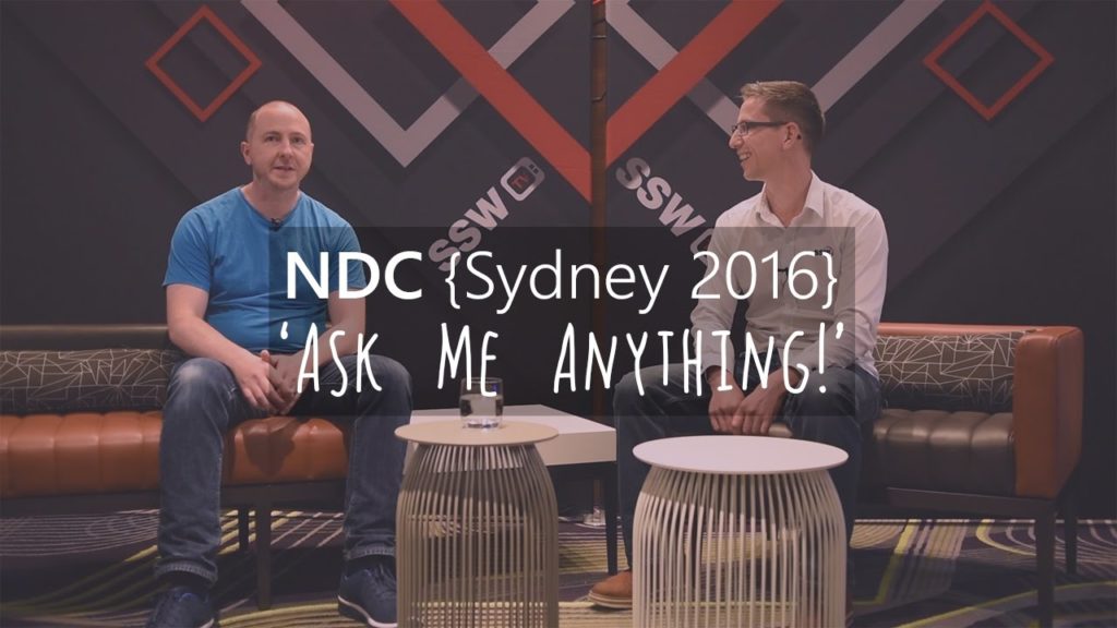 NDC Sydney 2016 – Ask Me Anything! with Steve Sanderson