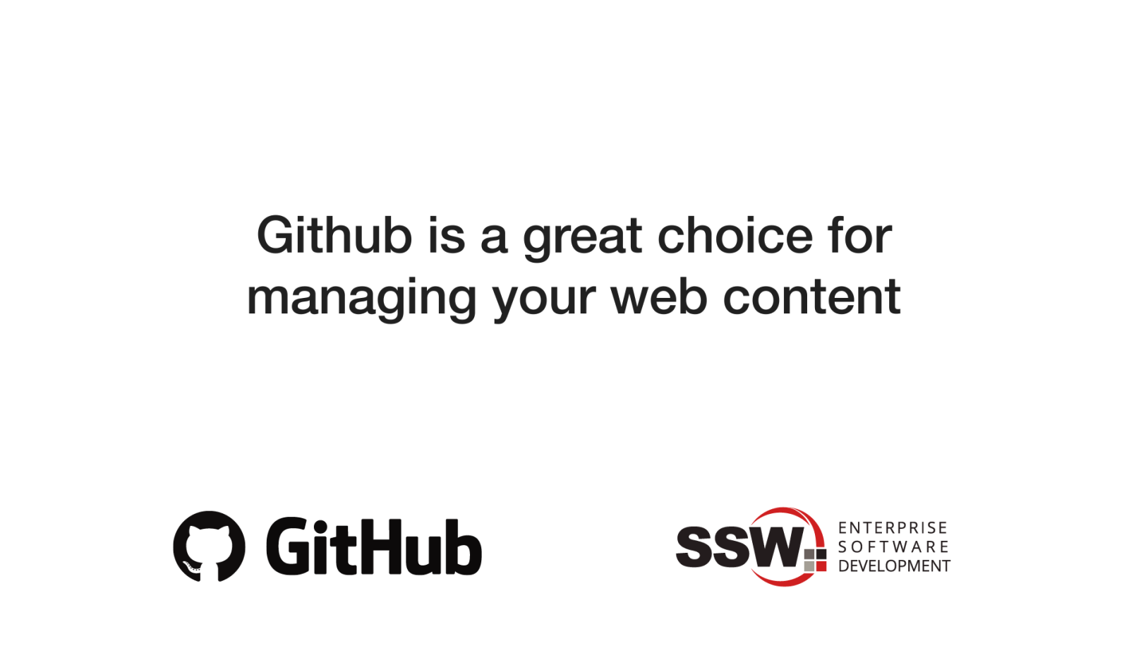 Is Github The Best Content Management System CMS SSW TV Learn