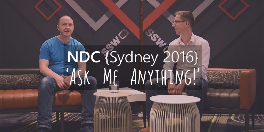 NDC Sydney 2016 – Ask Me Anything! with Steve Sanderson