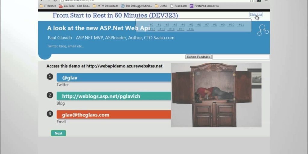 ASP.Net Web API &#8211; From Start to Rest in 60 minutes with Paul Glavich + News
