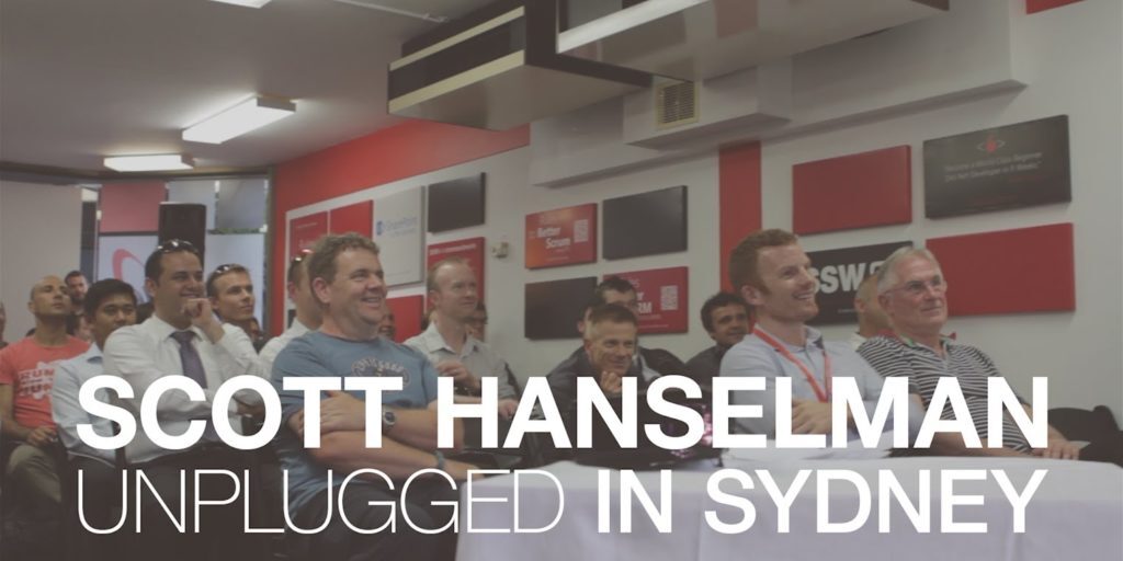 Scott Hanselman Unplugged in Sydney – Open Q&#038;A on Microsoft and Azure