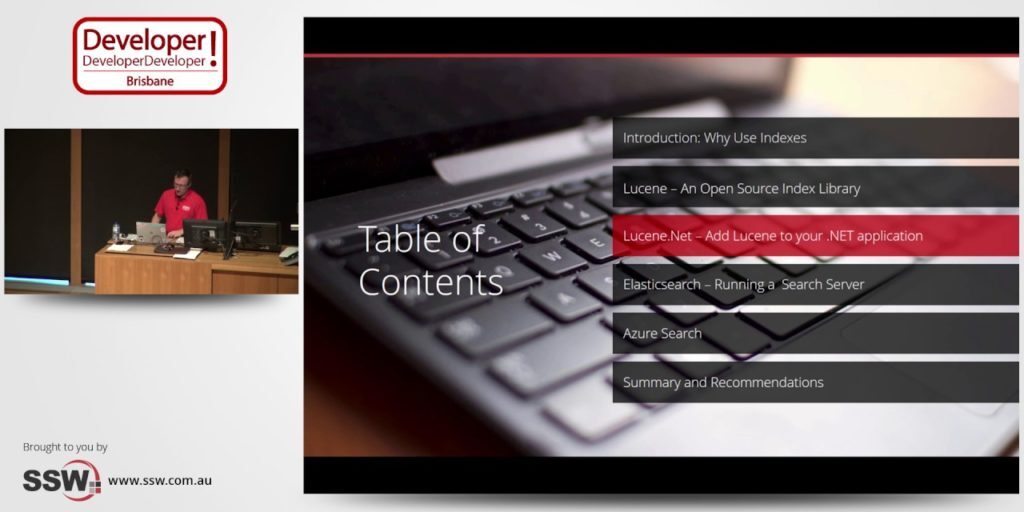 Search Engines in .NET &#124;  Brendan Richards at DDD Brisbane 2016